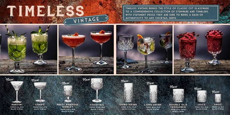TIMELESS VINTAGE GLASSWARE TIMELESS VINTAGE GLASSWARE